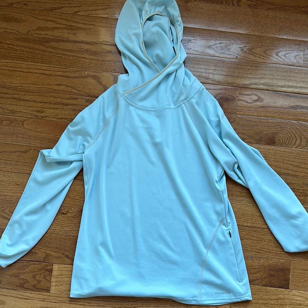 Patagonia Blue Relaxed Long Sleeve Hoodie